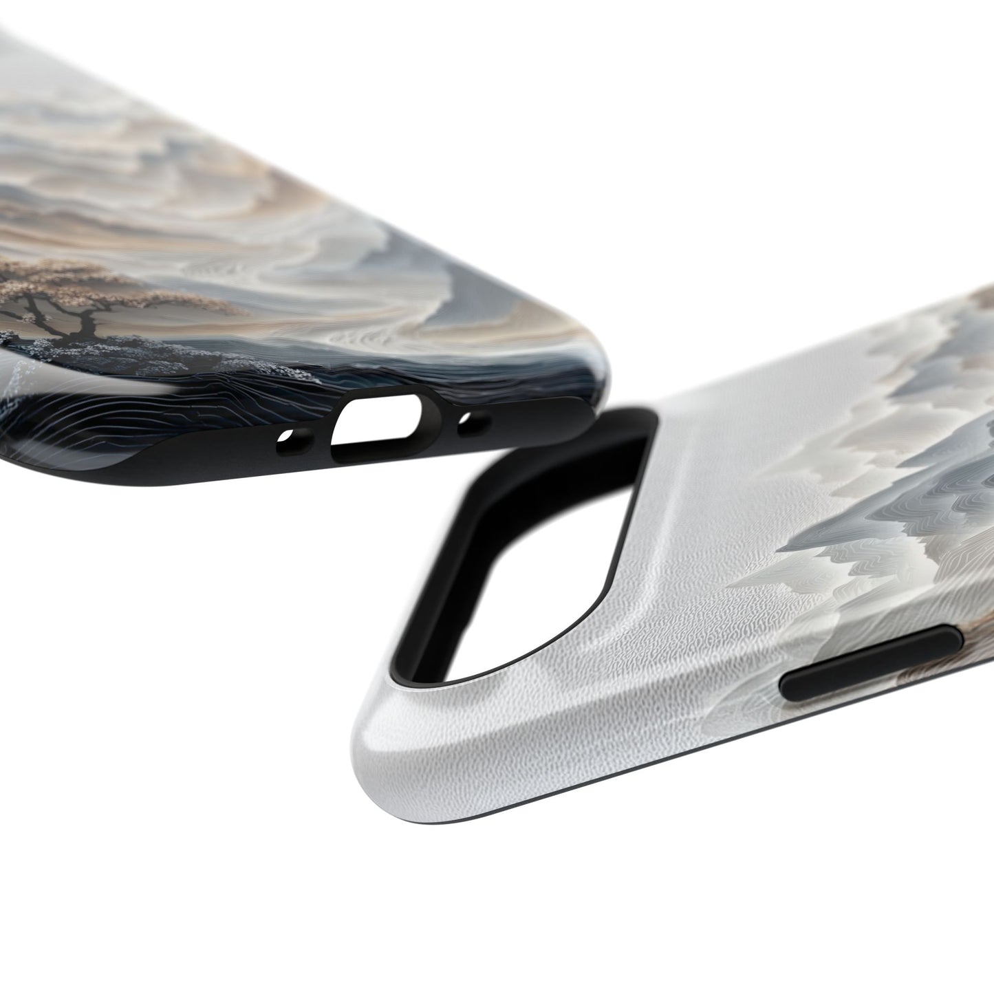 The Sweeping Valley – Sculptural Mountain Design iPhone Case