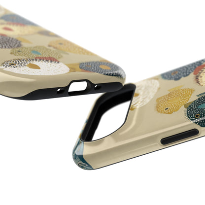 The Vintage Fugu – Retro Pufferfish Design iPhone Case