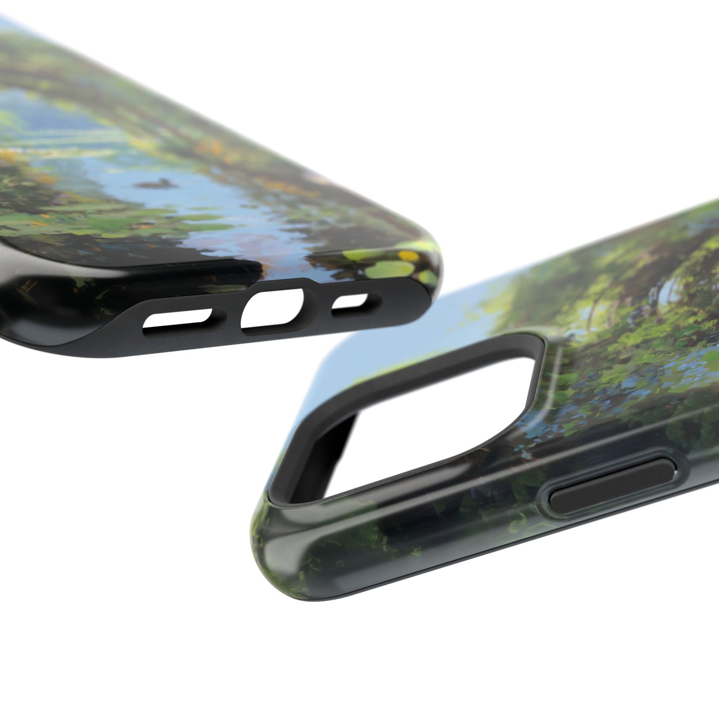 The Secret Archway – Impressionist Pond Design iPhone Case