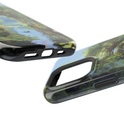 The Secret Archway – Impressionist Pond Design iPhone Case