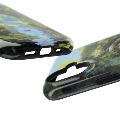The Secret Archway – Impressionist Pond Design iPhone Case