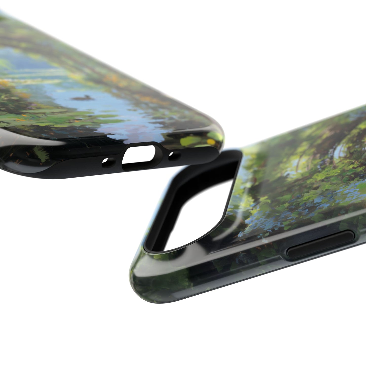 The Secret Archway – Impressionist Pond Design iPhone Case