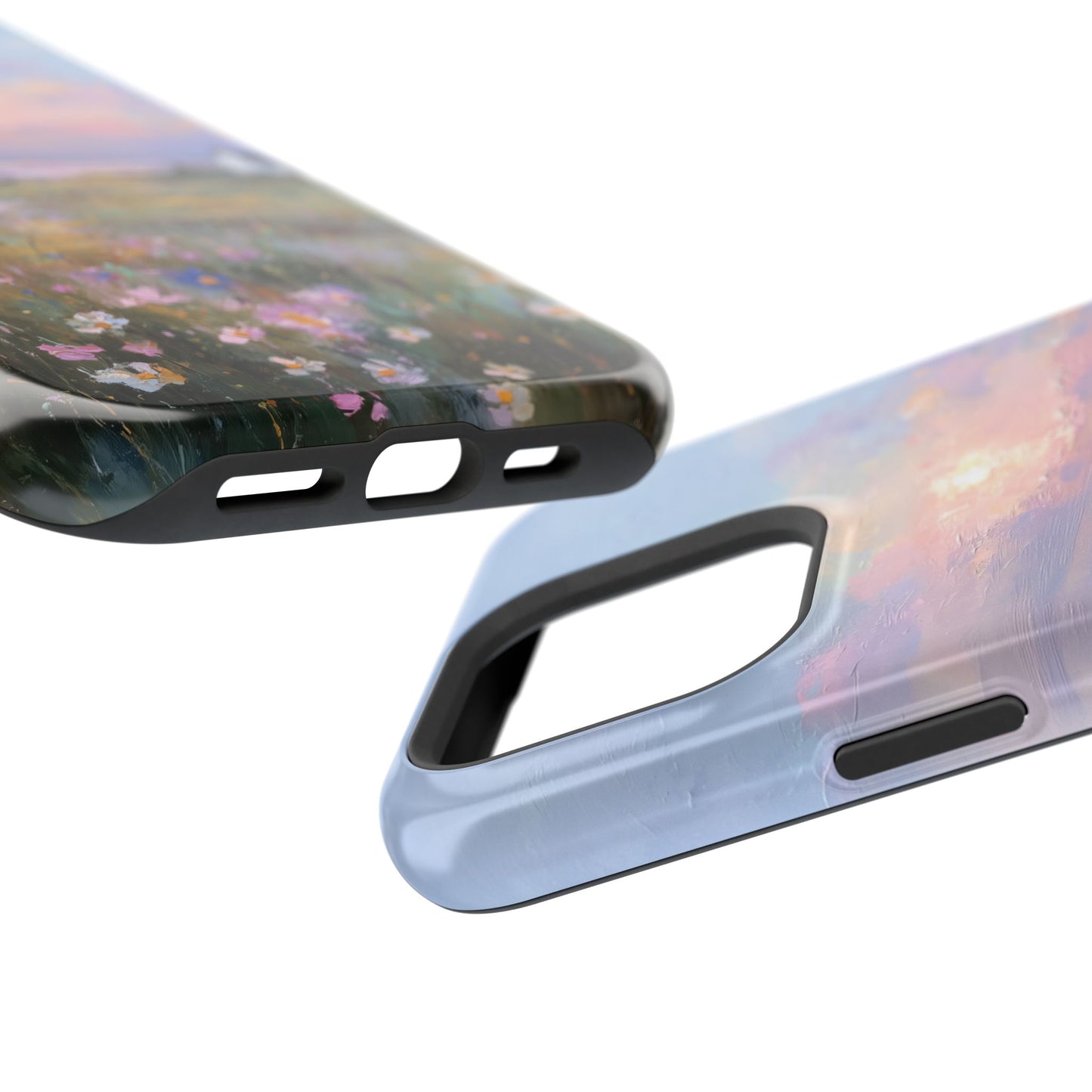 The Coastal Cottage – Impressionist Landscape Design iPhone Case