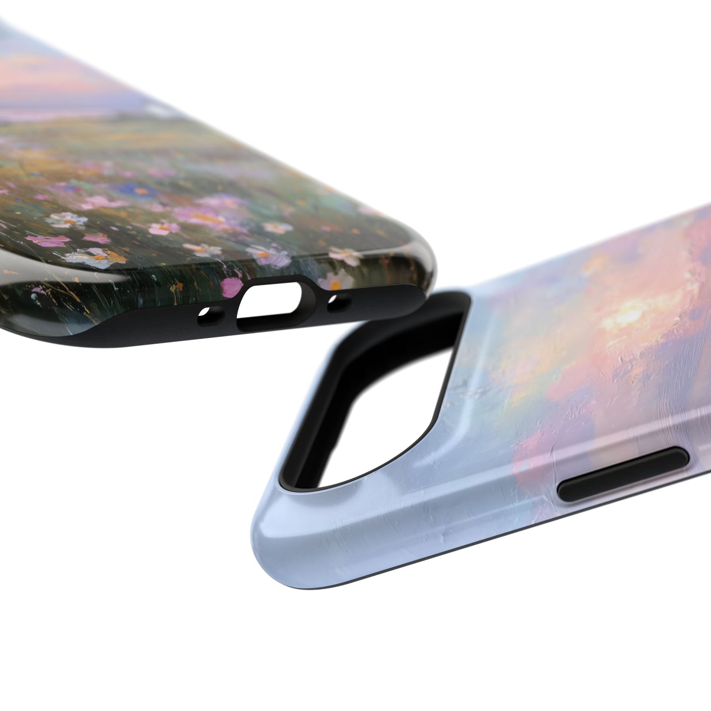 The Coastal Cottage – Impressionist Landscape Design iPhone Case