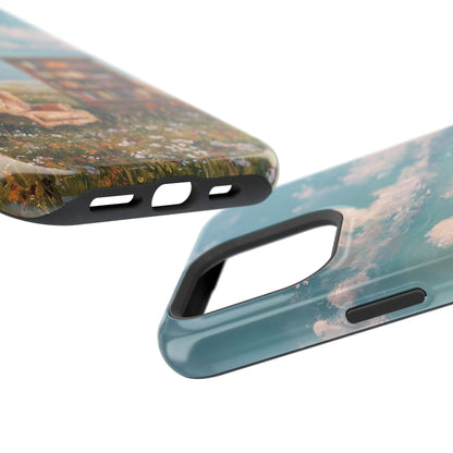 The Dreamer's Study – Surreal Meadow Design iPhone Case
