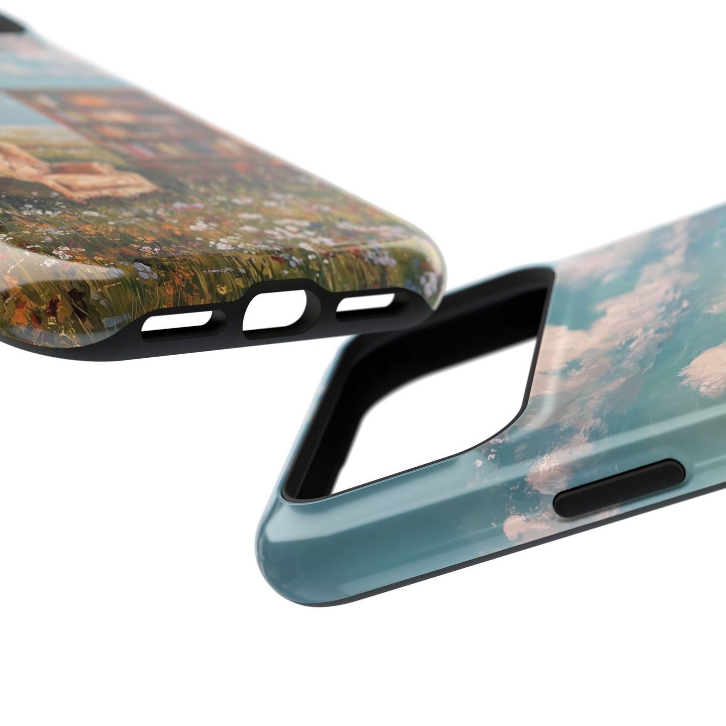 The Dreamer's Study – Surreal Meadow Design iPhone Case