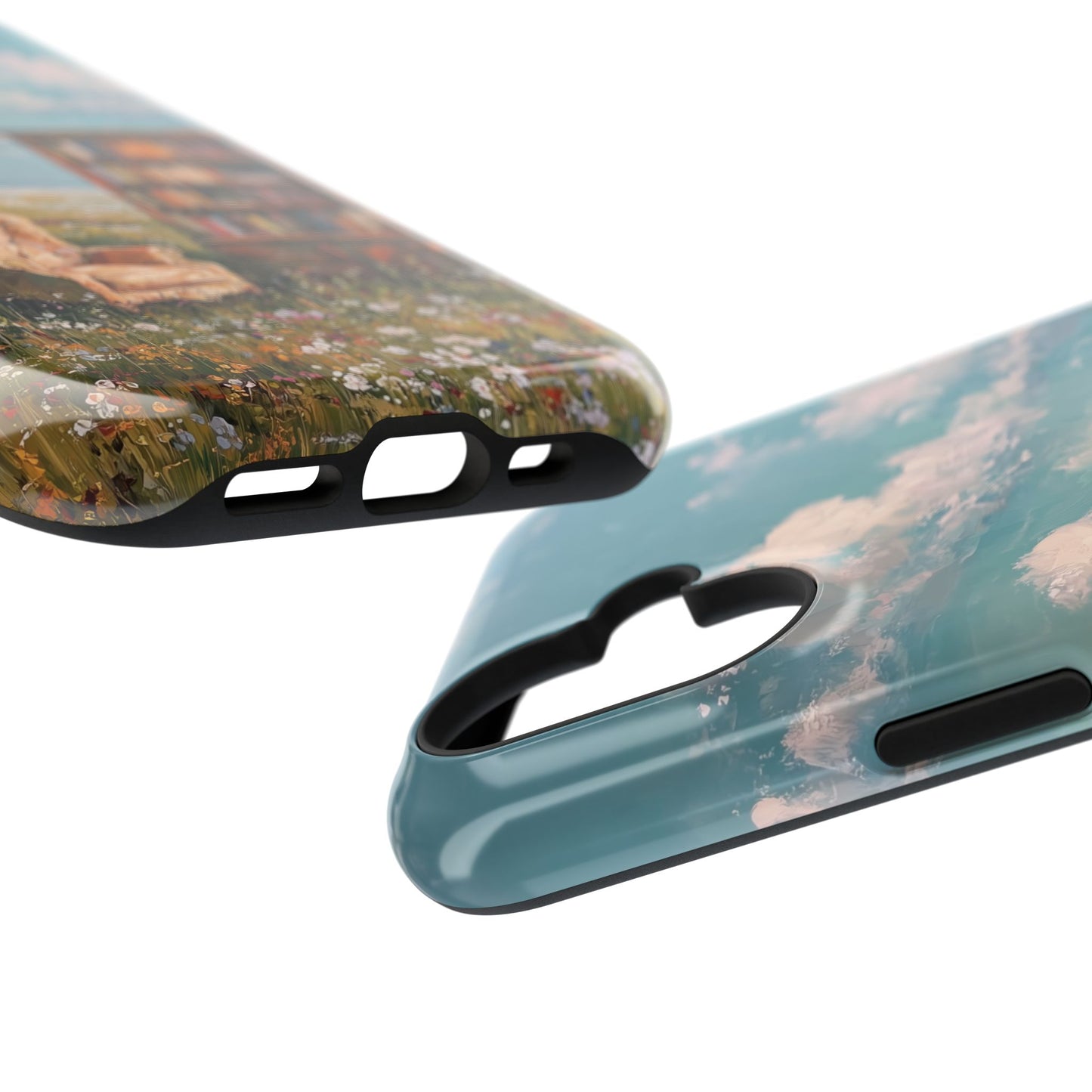 The Dreamer's Study – Surreal Meadow Design iPhone Case