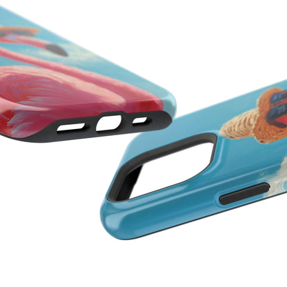 Vacation Mode – Painted Flamingo Design iPhone Case