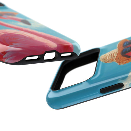 Vacation Mode – Painted Flamingo Design iPhone Case