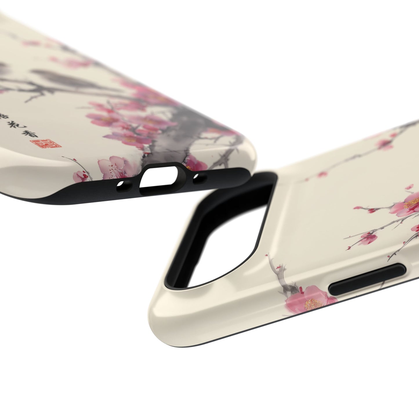 The Sweeping Blossom – Ink Wash Botanical Design iPhone Case