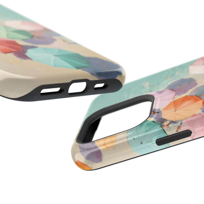 The Pastel Riviera – Aerial Beach Design iPhone Case