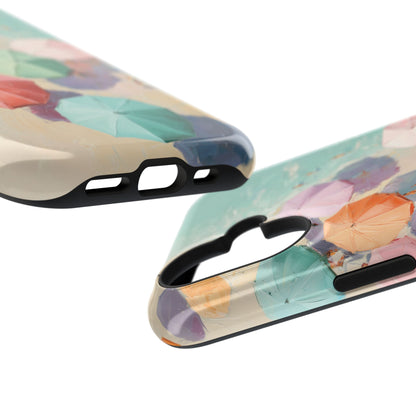 The Pastel Riviera – Aerial Beach Design iPhone Case