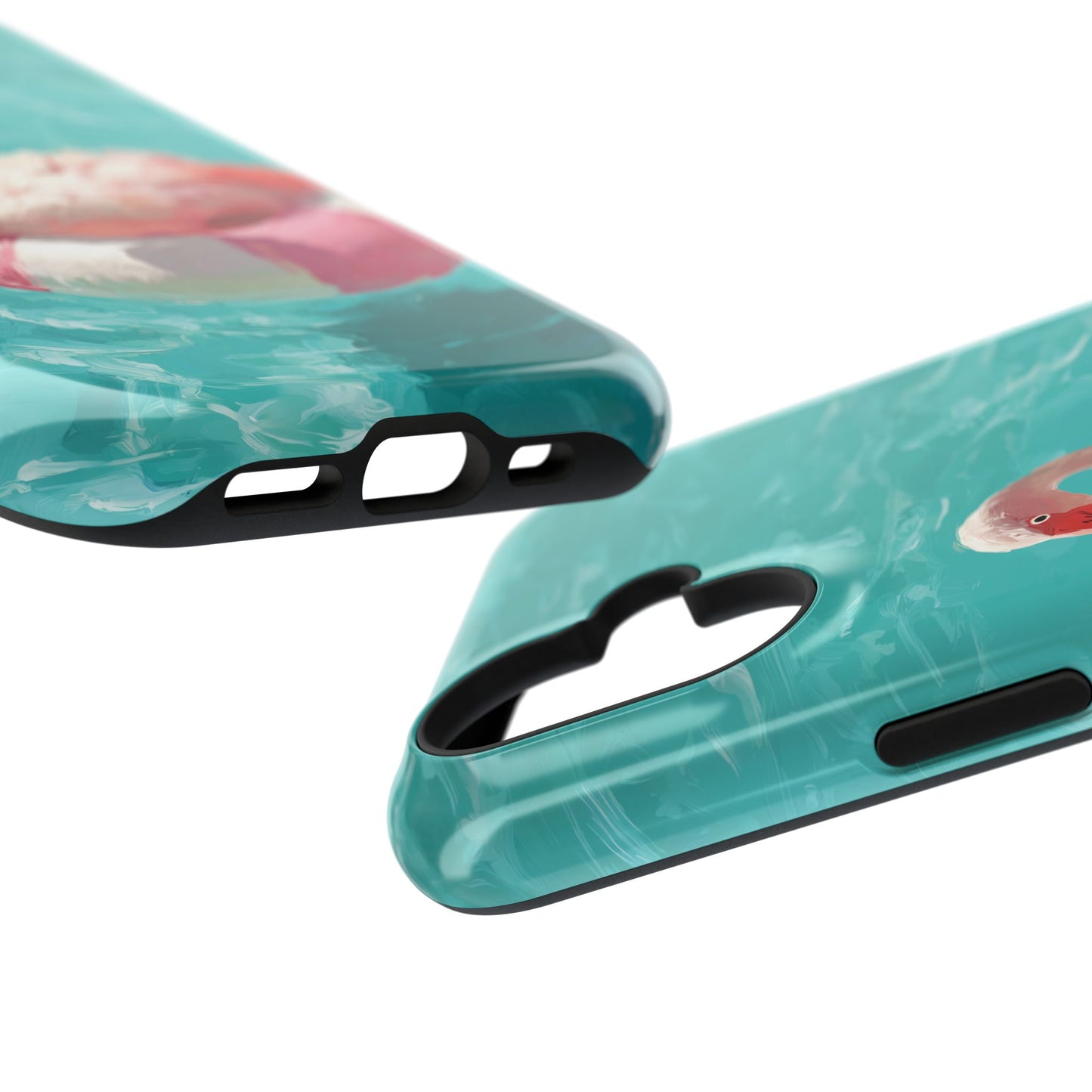 Out of Office Mode - The Poolside Flamingo Impressionist Summer Design iPhone Case