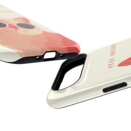 Stay Shady – Pop-Art Feline Design iPhone Case