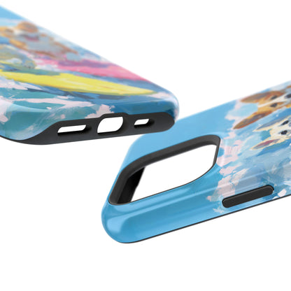 The Summer Surf Dogs – Impasto Action Design iPhone Case