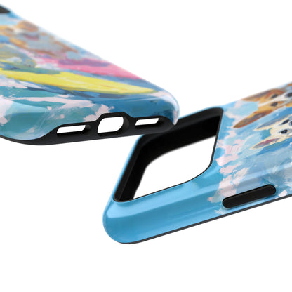 The Summer Surf Dogs – Impasto Action Design iPhone Case