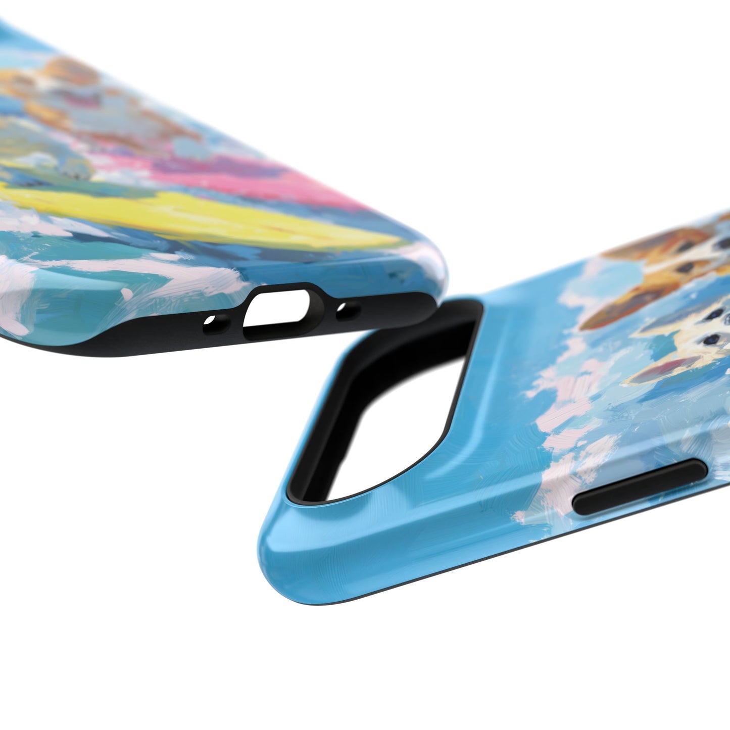 The Summer Surf Dogs – Impasto Action Design iPhone Case