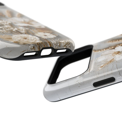 The Refined Meadow – 3D Impasto Botanical Design iPhone Case