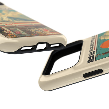 Fuji Golden Hour – Retro Anime Design iPhone Case