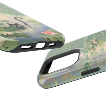 The Water Lily Lurker – Fine Art Parody Design iPhone Case