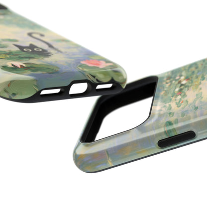 The Water Lily Lurker – Fine Art Parody Design iPhone Case