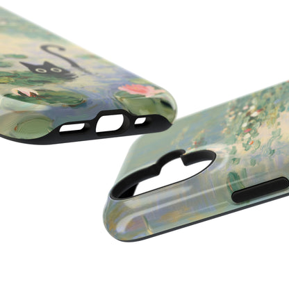 The Water Lily Lurker – Fine Art Parody Design iPhone Case
