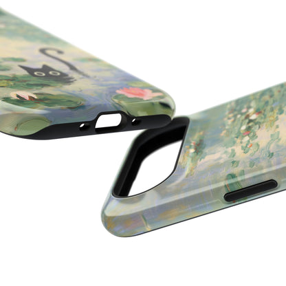 The Water Lily Lurker – Fine Art Parody Design iPhone Case