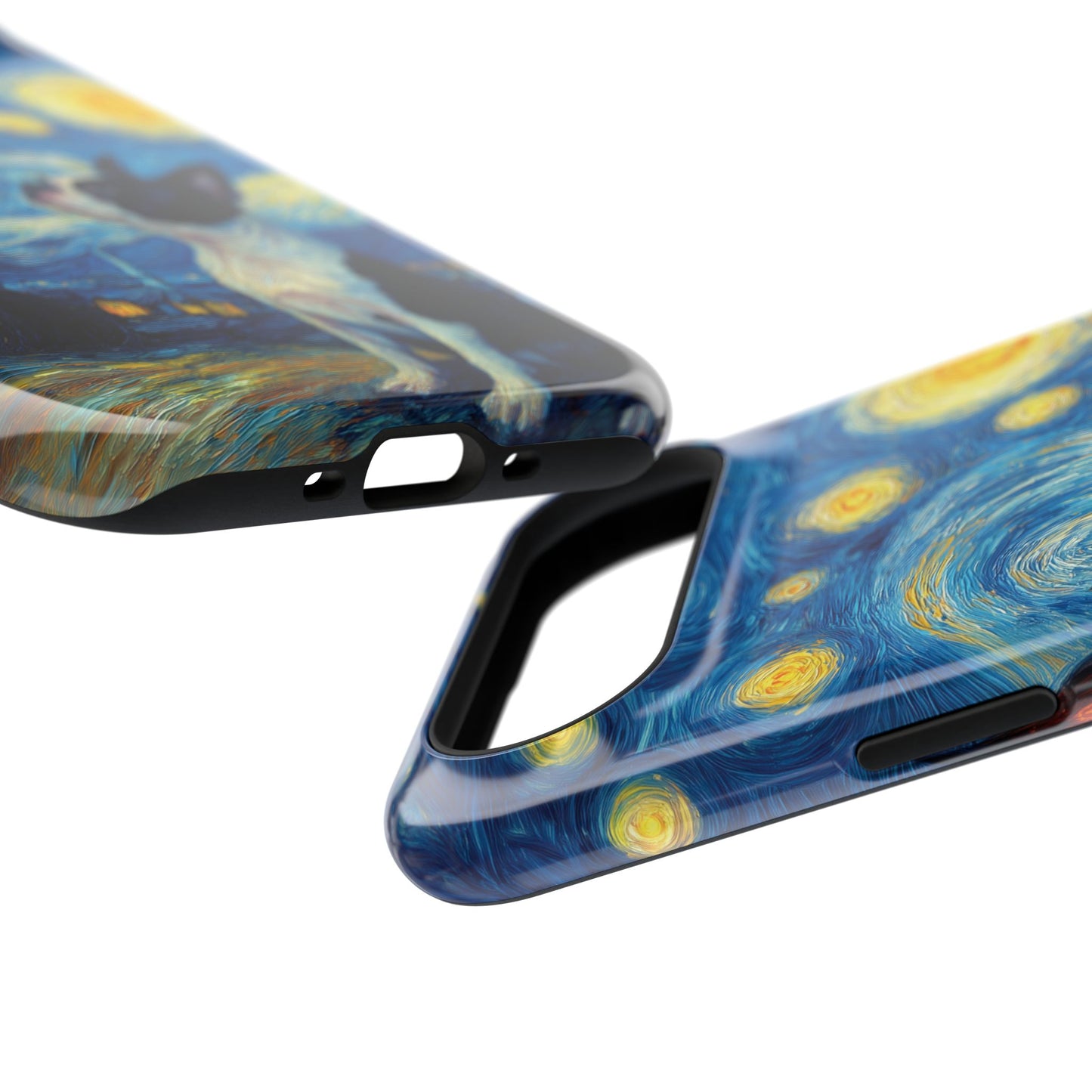 Barky Night (Boston Terrier) Design iPhone Case