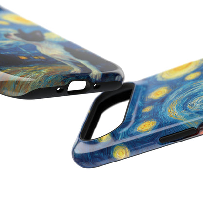Barky Night (Boston Terrier) Design iPhone Case
