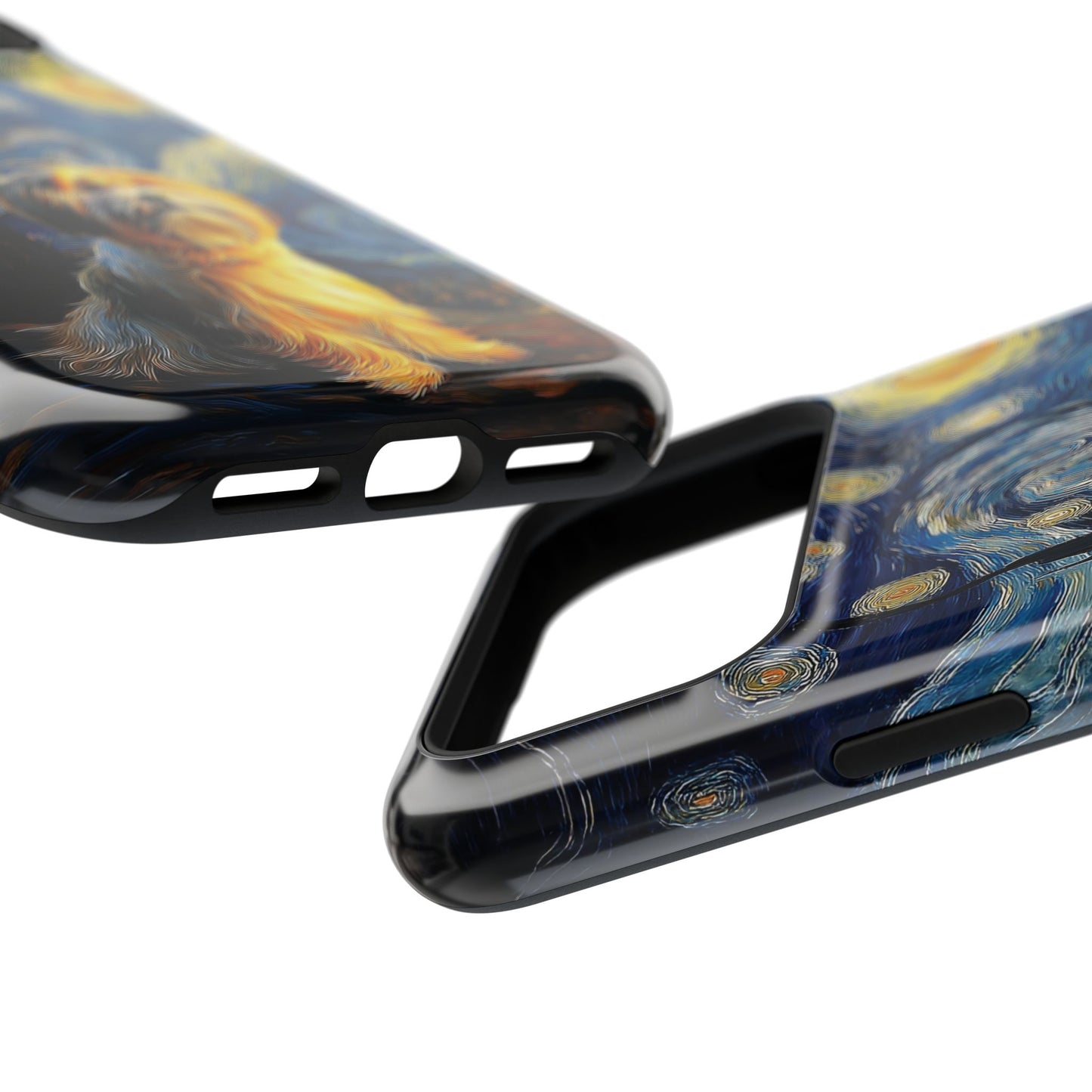 The Starry Night Stargazer – Custom Impressionist Pet iPhone Case