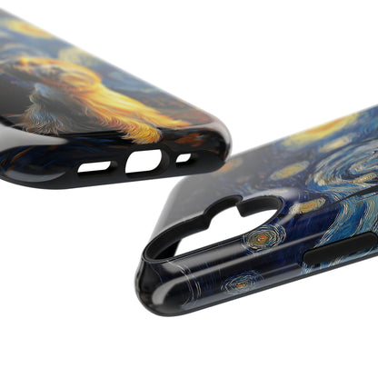 The Starry Night Stargazer – Custom Impressionist Pet iPhone Case