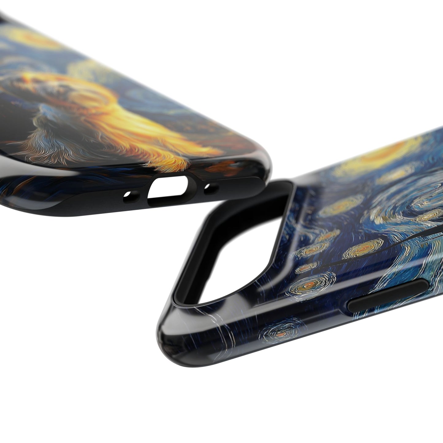 The Starry Night Stargazer – Custom Impressionist Pet iPhone Case