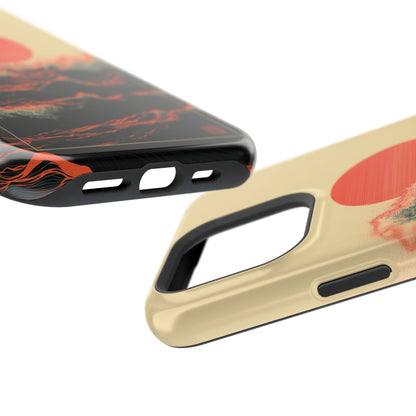 The Kyokujitsu Exhibition – Framed Rising Sun Wave Design iPhone Case