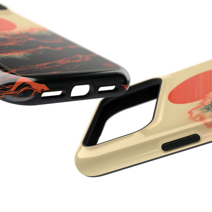 The Kyokujitsu Exhibition – Framed Rising Sun Wave Design iPhone Case