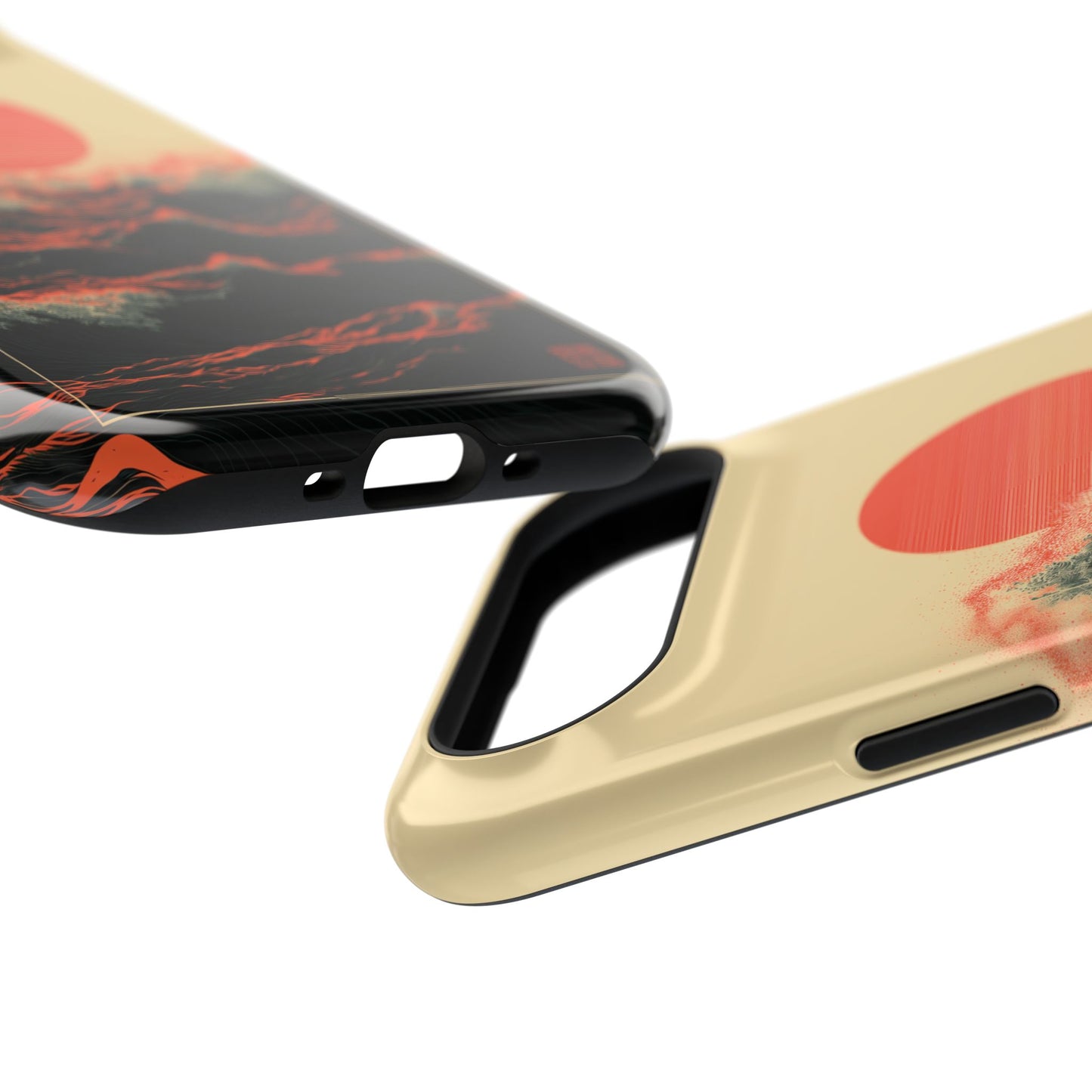 The Kyokujitsu Exhibition – Framed Rising Sun Wave Design iPhone Case