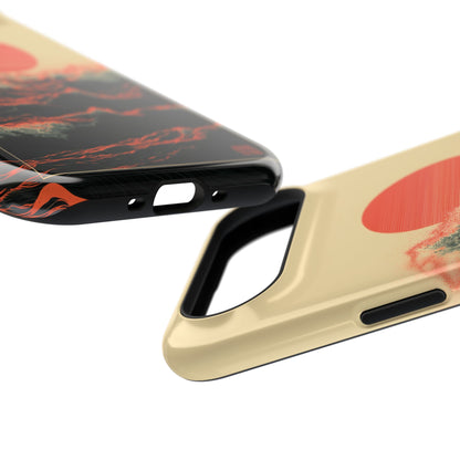 The Kyokujitsu Exhibition – Framed Rising Sun Wave Design iPhone Case