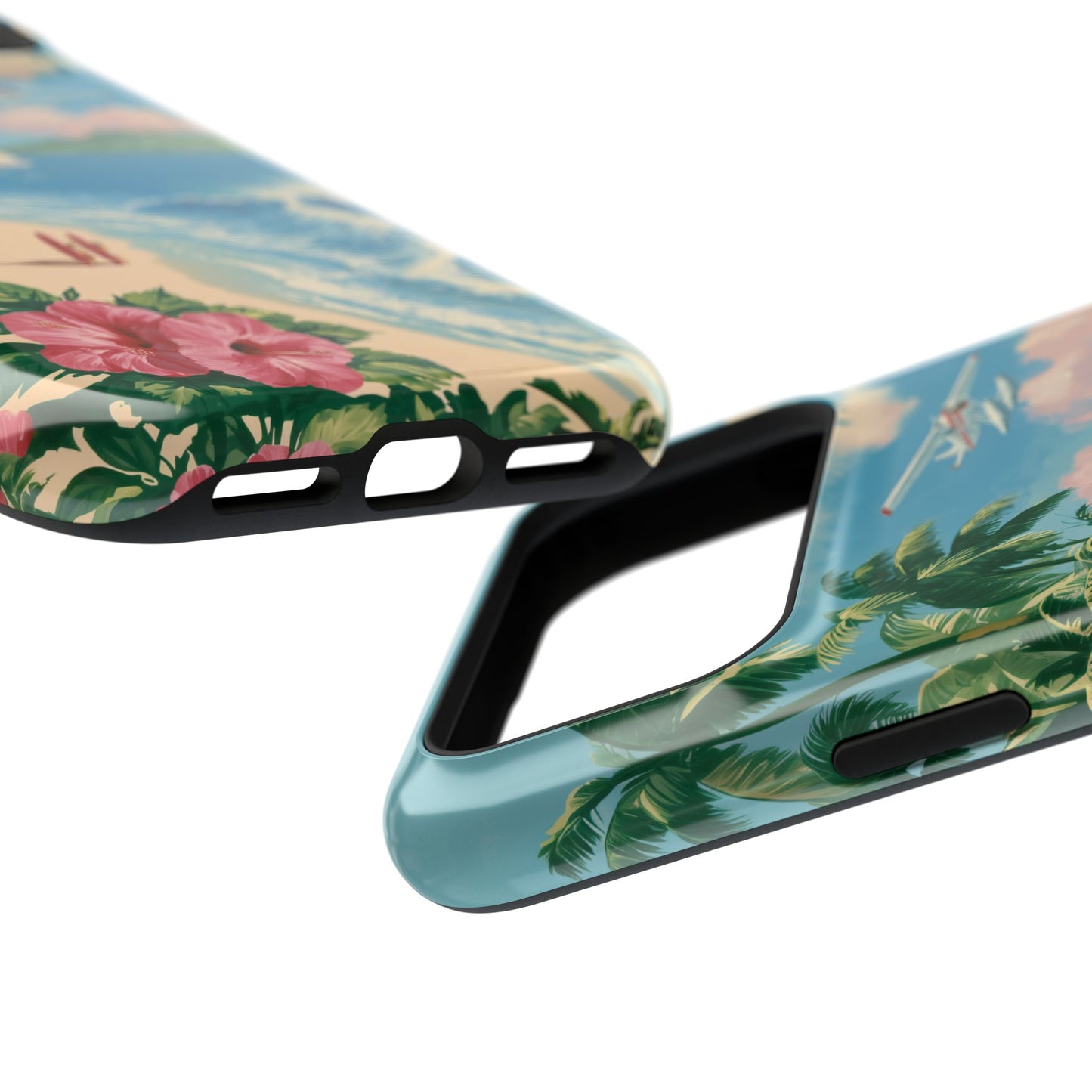 The Retro Paradise – Vintage Travel Poster Design iPhone Case