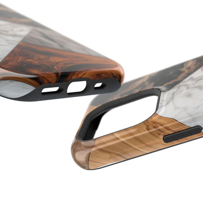 Wood & Marble Texture Design Case for iPhone