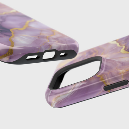 Dreamy Purple Marble Design iPhone Case