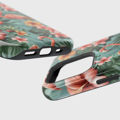 Tropical Flamingo Design iPhone Case