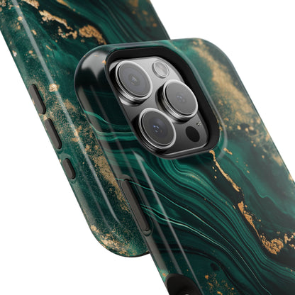 Luxury Green Marble Design Case for iPhone