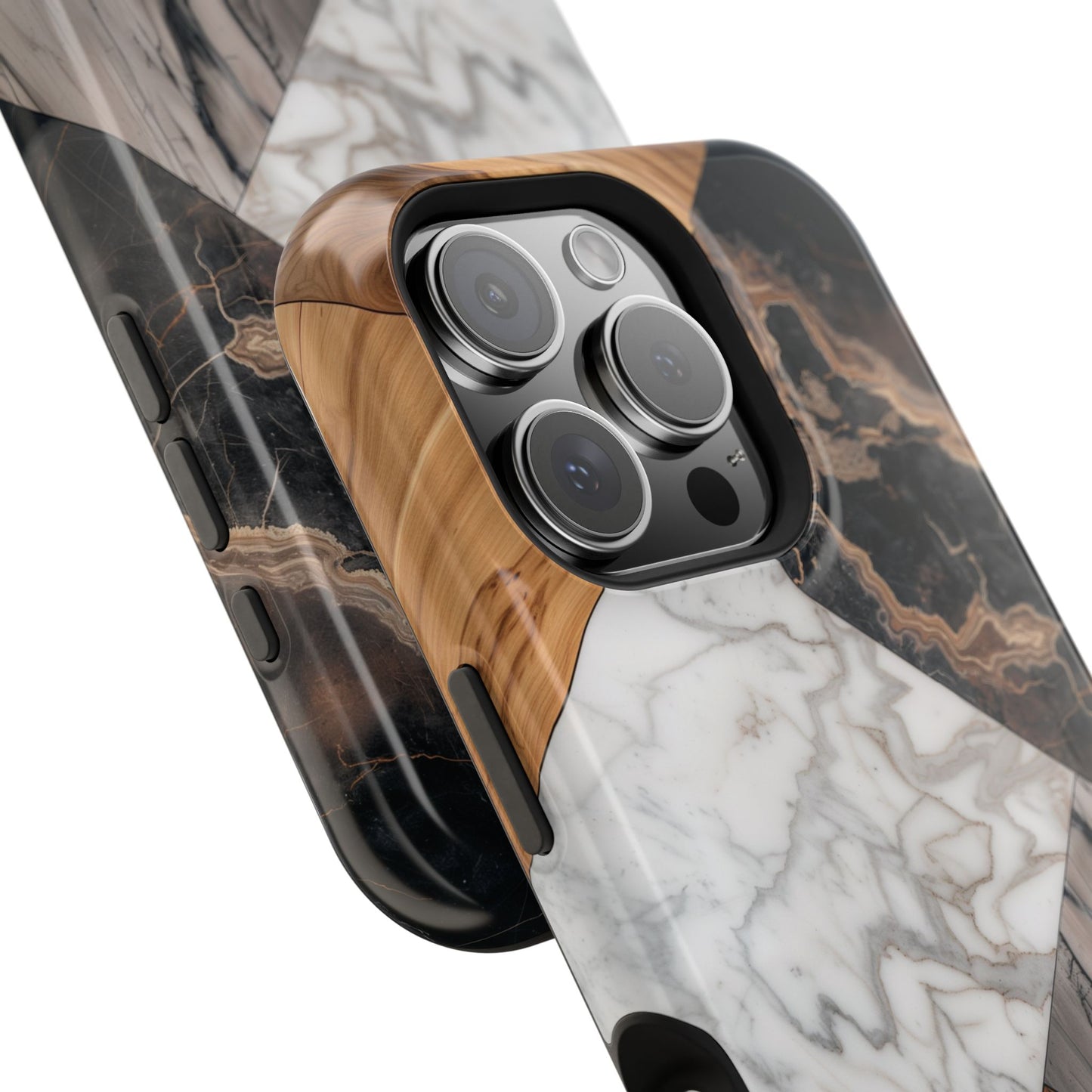 Wood & Marble Texture Design Case for iPhone