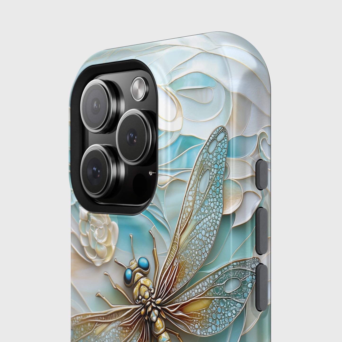 Dragonfly Stained Glass Art iPhone Case