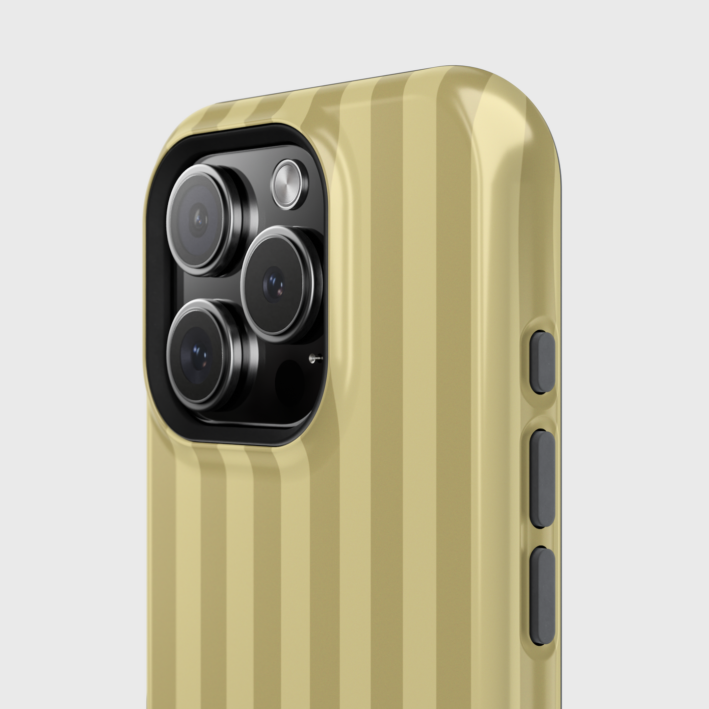 Personalisable Striped Design (Yellow) iPhone Case