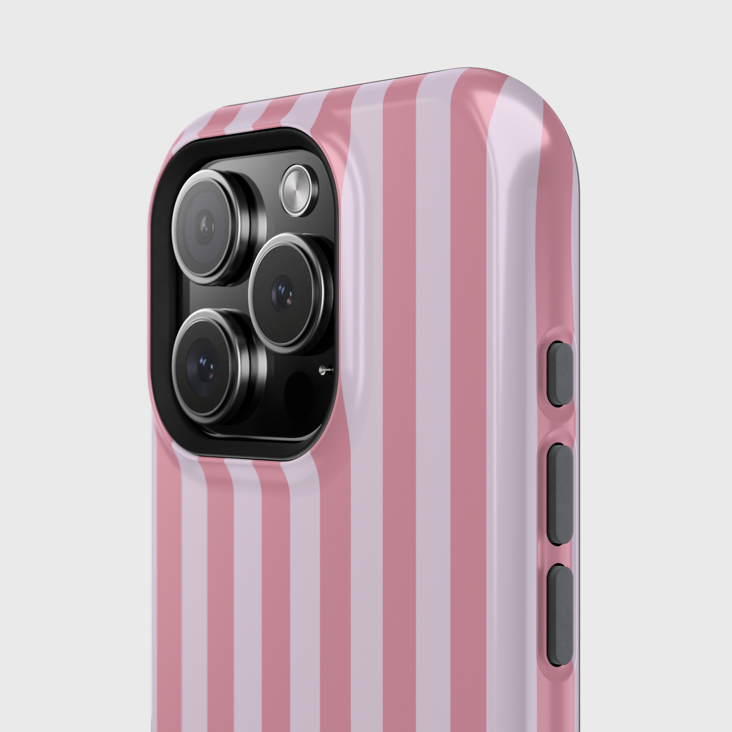 Personalisable Striped Design (Pink) iPhone Case