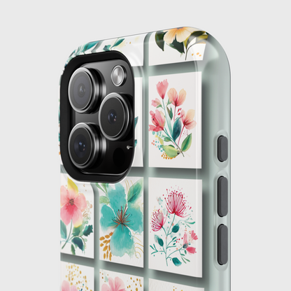 Floral Mosaic Design iPhone Case