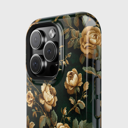 Emerald Bloom Design iPhone Case