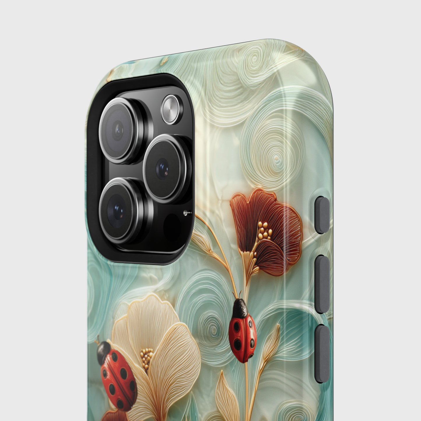 Ladybug Garden Design iPhone Case