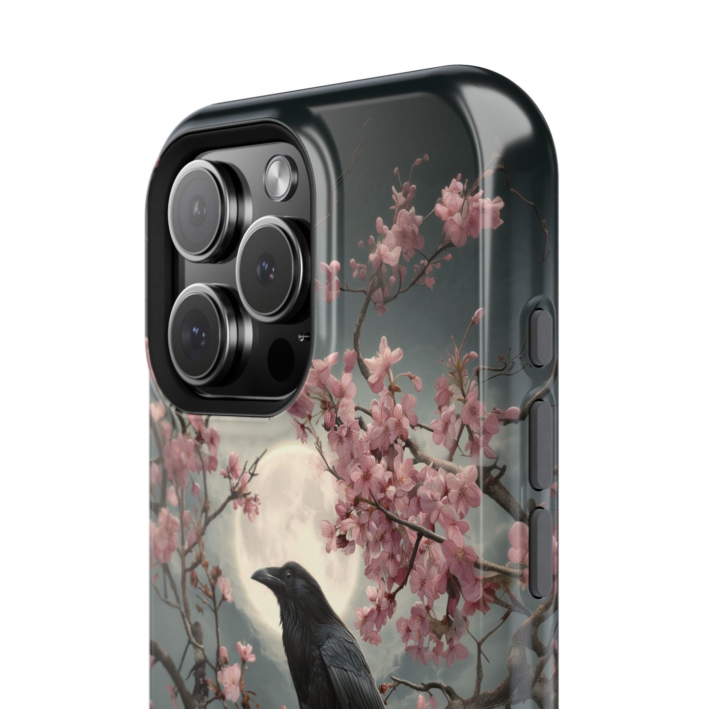 Ravens in Bloom Design iPhone Case