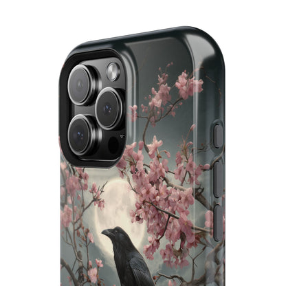 Ravens in Bloom Design iPhone Case